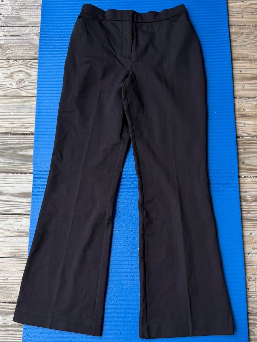 Susan Graver Black Boot-Cut Dress Pants